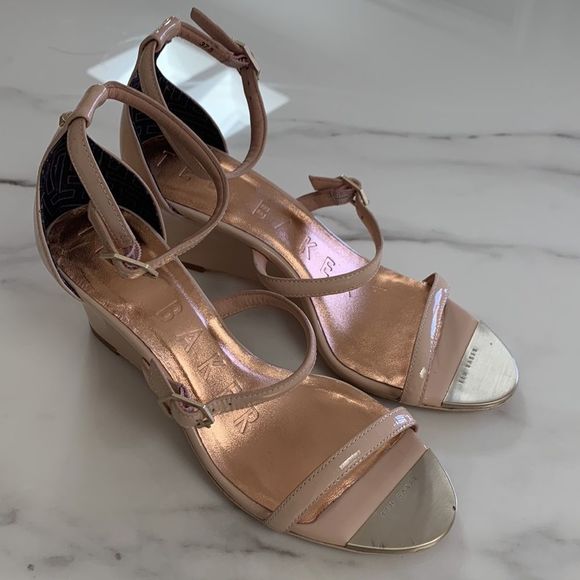 TED BAKER LONDON Weliin Wedge Sandal in size EU37.5 - Picture 12 of 15